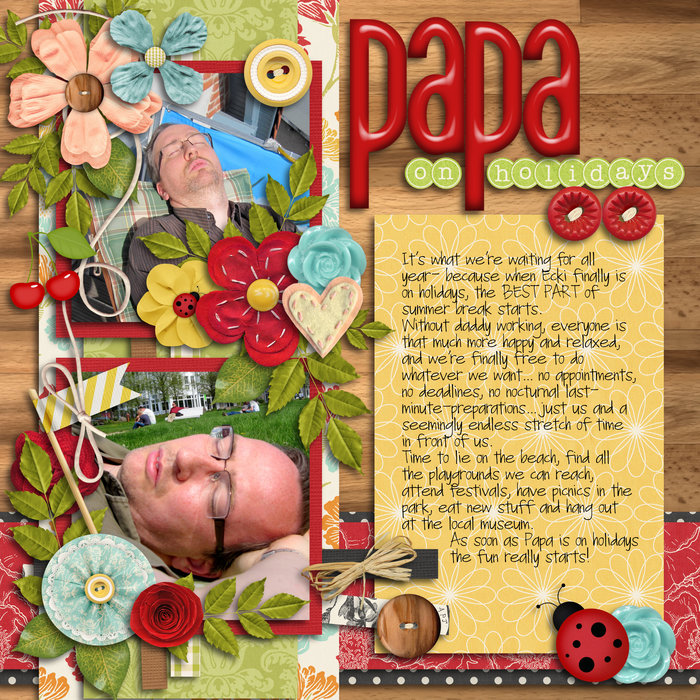 Papa on holidays