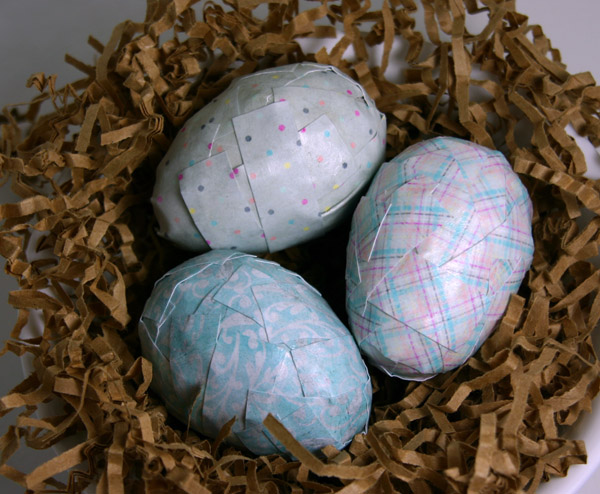 Paper Mache Spring Eggs
