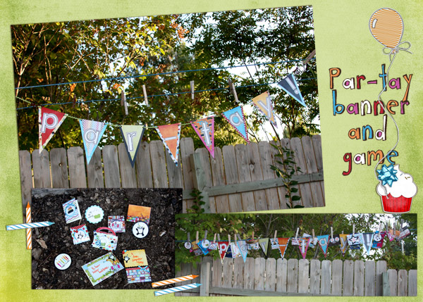 par-tay banner and game