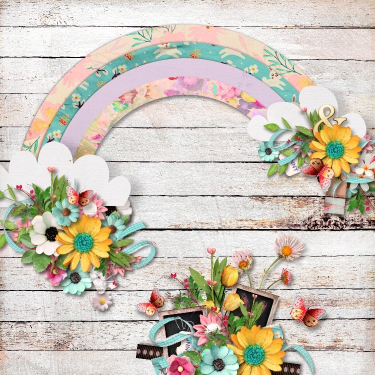 Pastel rainbow