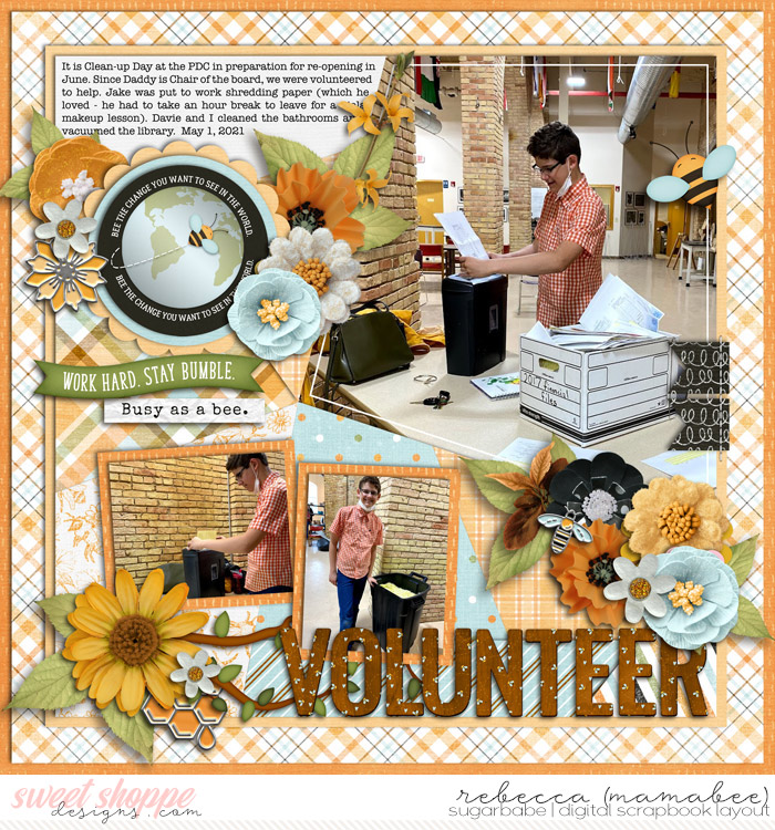 PDC clean up volunteer