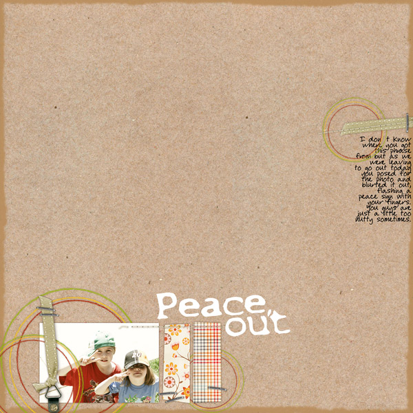 peace out