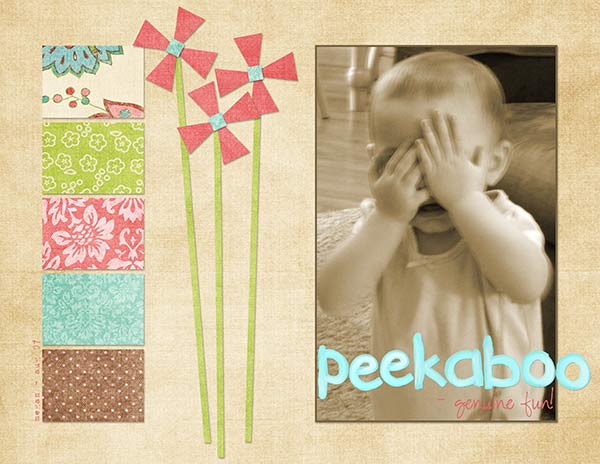 Peekaboo - genuine fun!