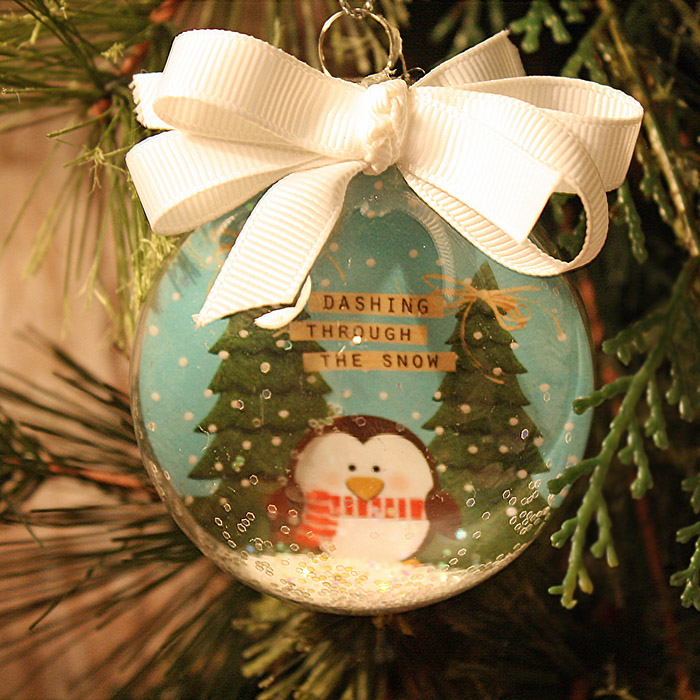 Penguin Christmas bulb