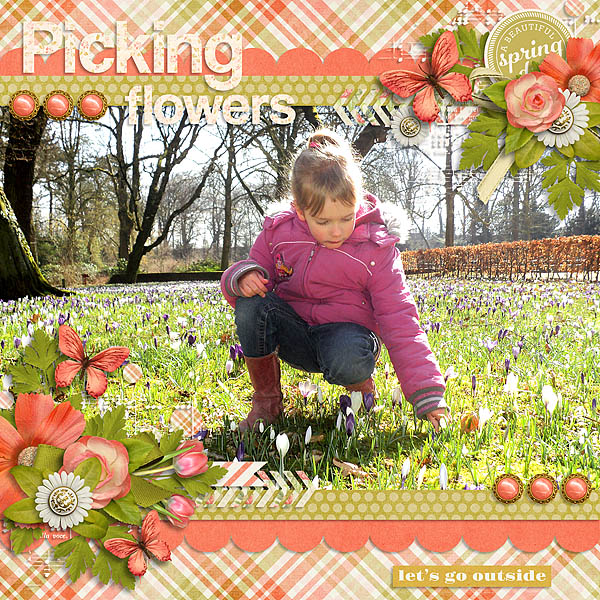 Picking flowers