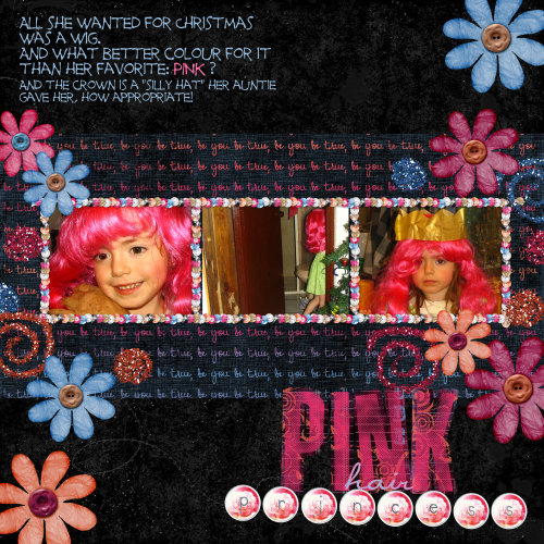 pink hair princess