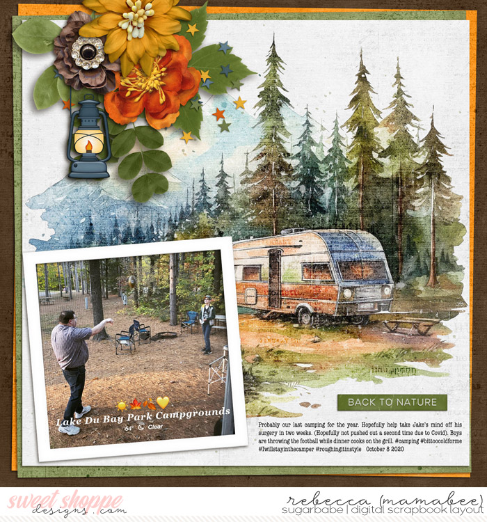 playing catch while camping