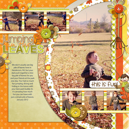 Playing in the Leaves 1