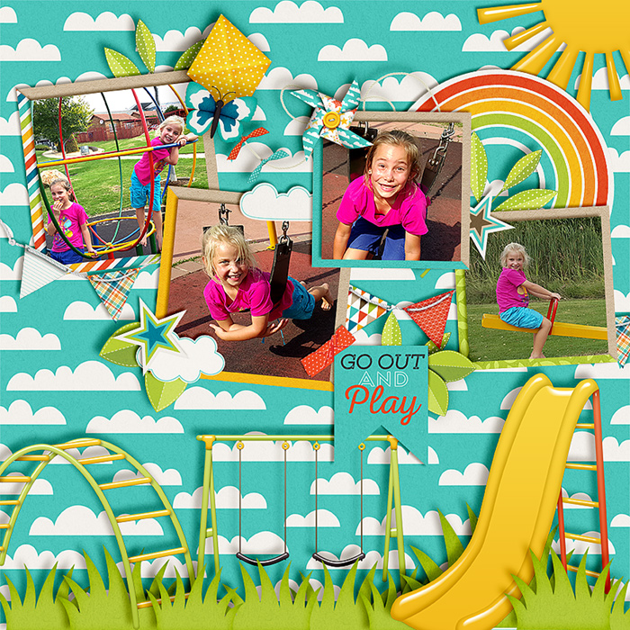Playing in the park