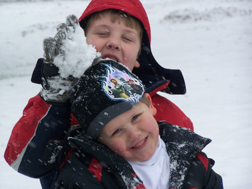 Playing in the Snow