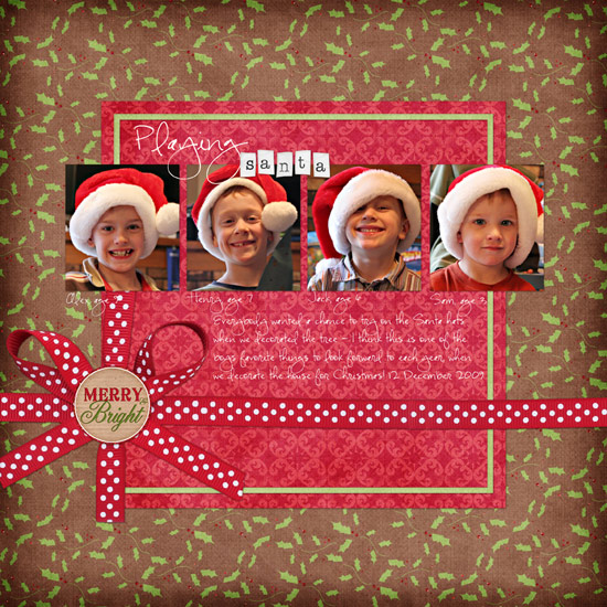 playing santa