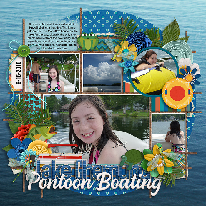 Pontoon Boating on Lake Chemung
