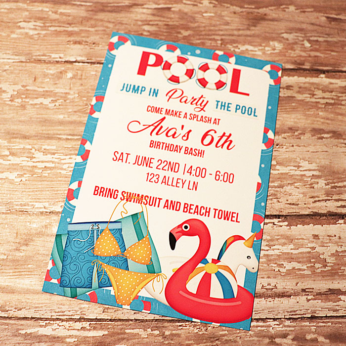 Pool Party Invite
