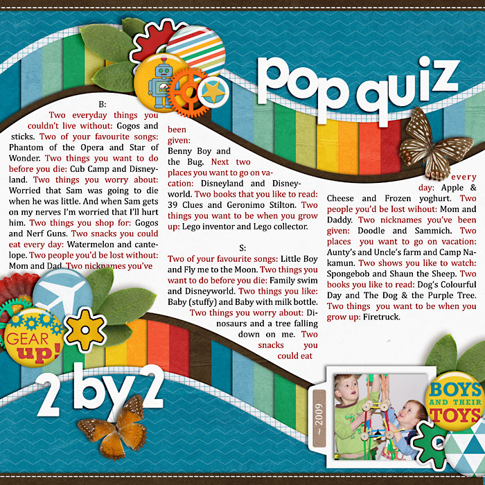Pop Quiz - 2 by 2