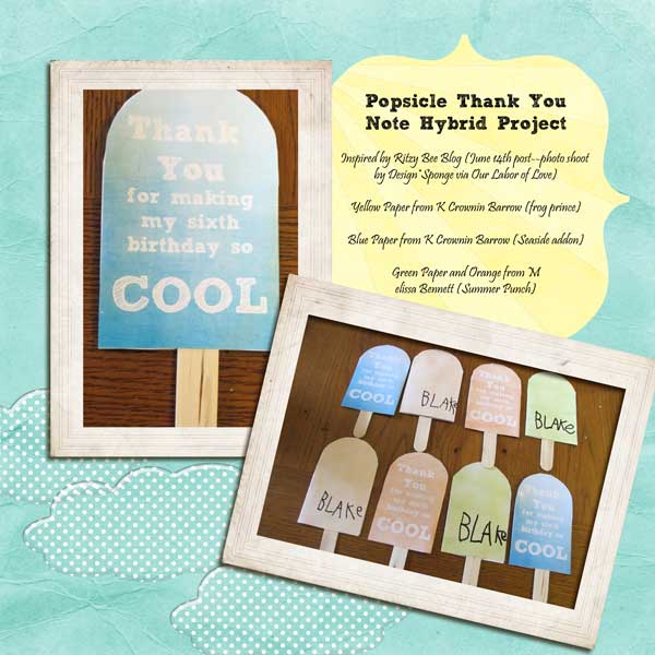 Popsicle Thank You Notes
