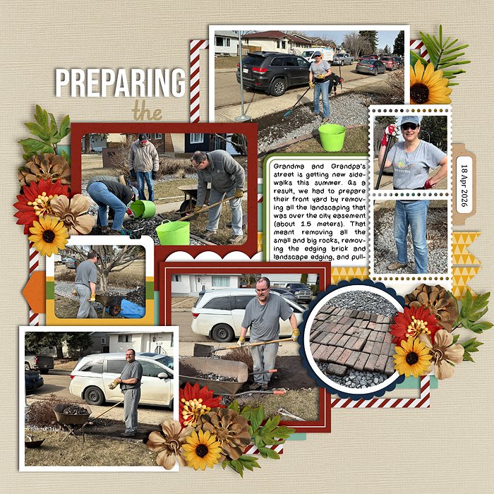 Preparing the Front Yard (left)