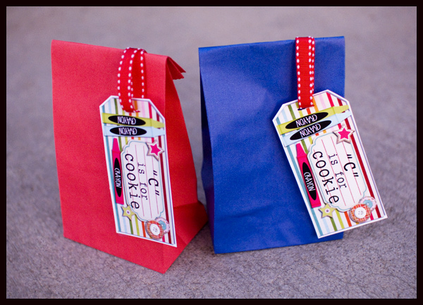 preschool cookie tags