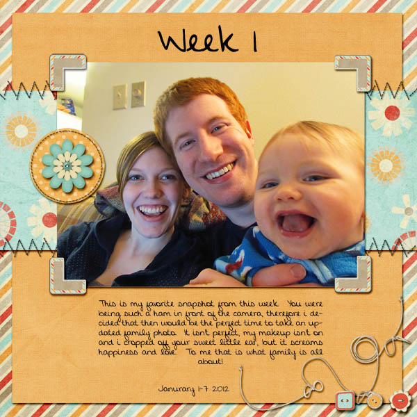 Project 365 week 1 (left page)