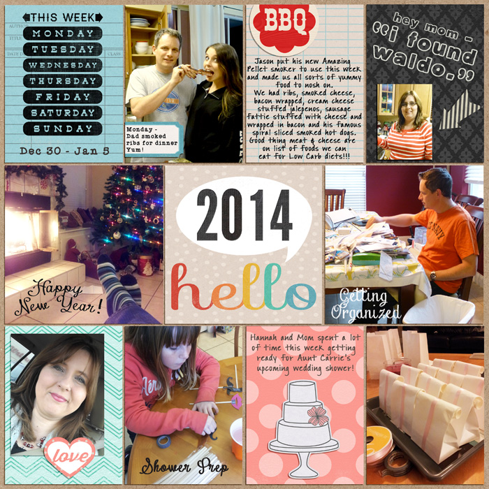 Project Life 2014 - Week 1 Left