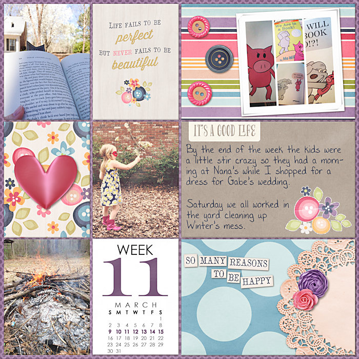 Project Life 2014 Week 11 Left