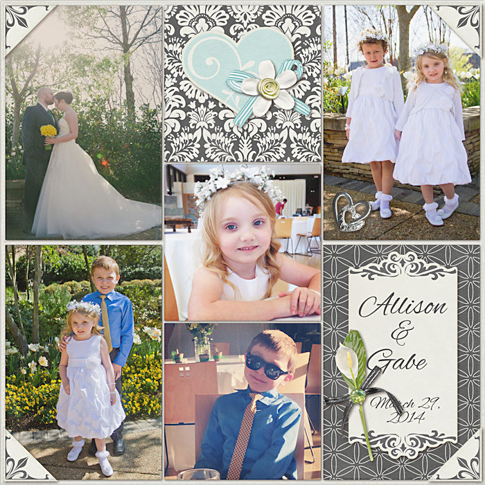 Project Life 2014 Week 13 Wedding Insert Left