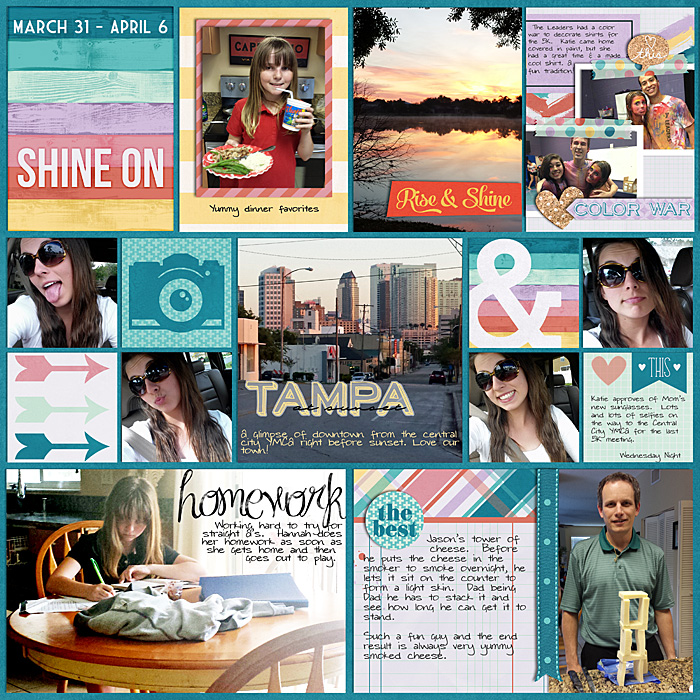 Project Life 2014: Week 14 left