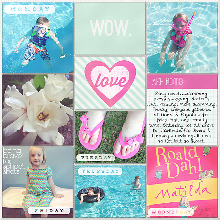 Project Life 2014 Week 25 Left