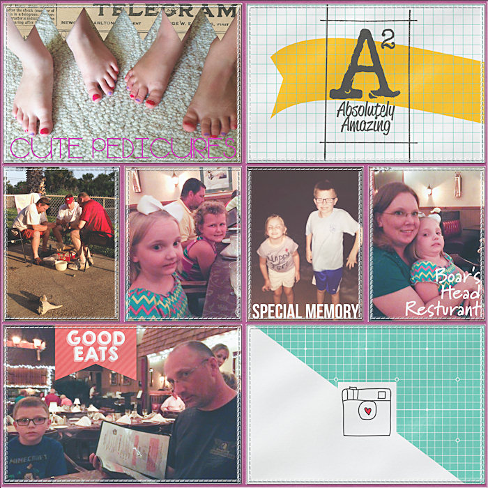 Project Life 2014 Week 30 Insert Left