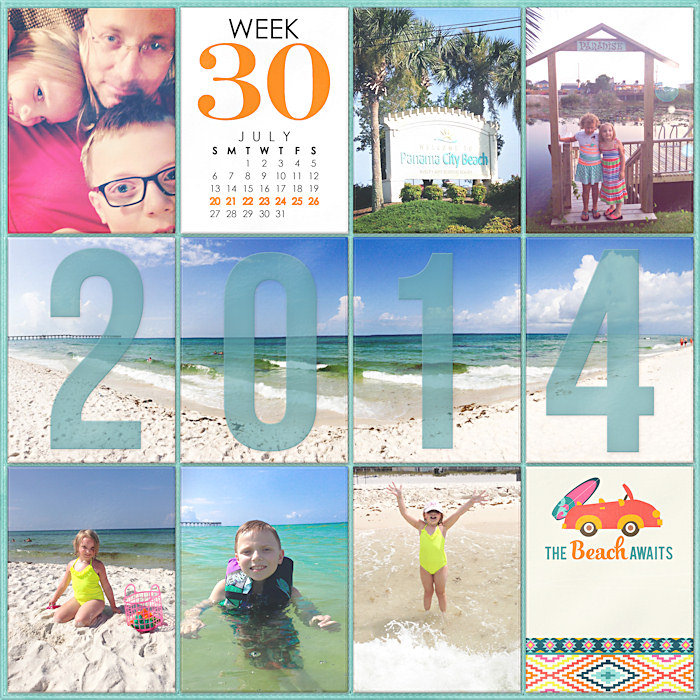 Project Life 2014 Week 30 Left