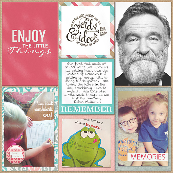 Project Life 2014 Week 33 Left