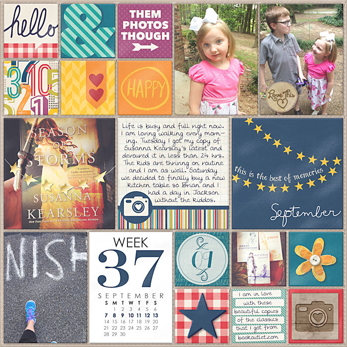 Project Life 2014 Week 37 Left