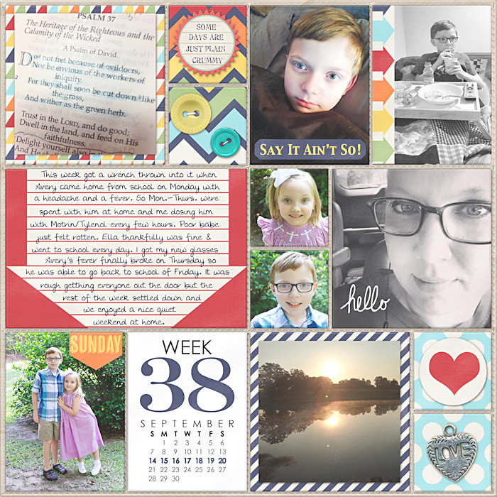 Project Life 2014 Week 38 Left