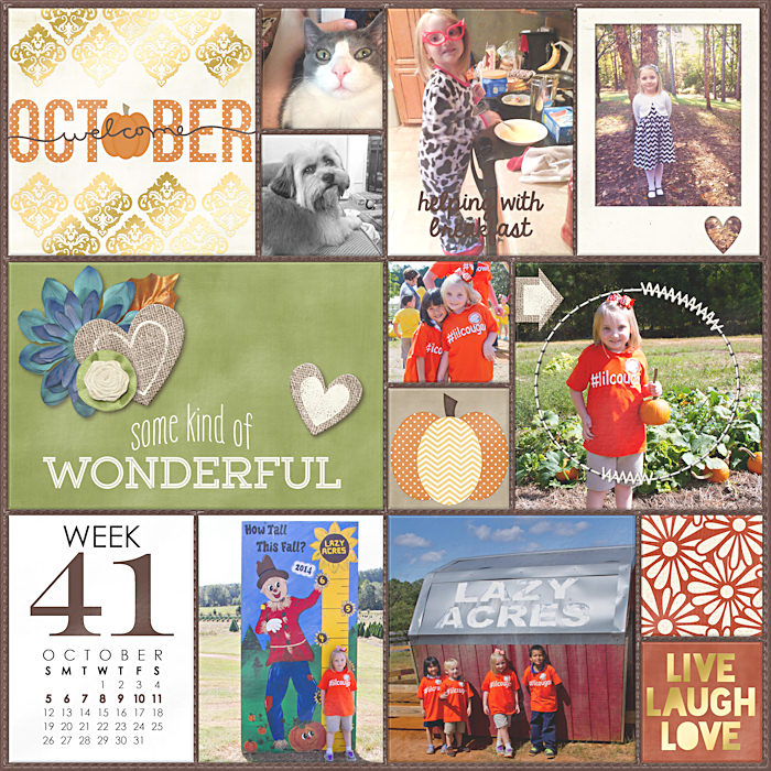 Project Life 2014 Week 41 Left