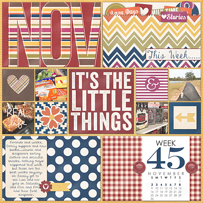 Project Life 2014 Week 45 Left