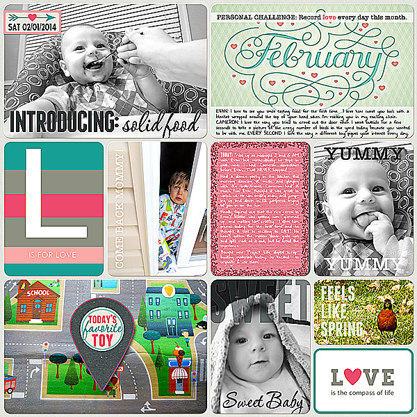 Project Life 2014 (Week 5, Day 6): Introducing Solid Food