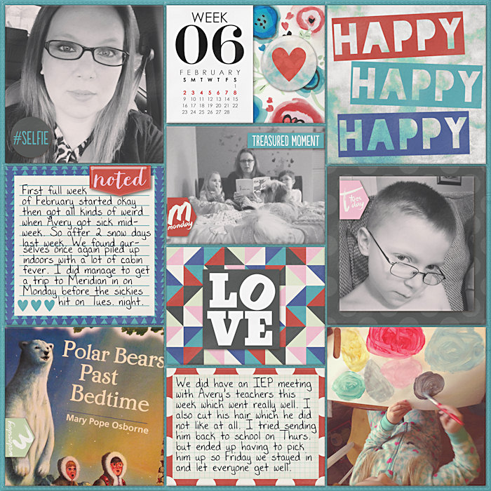 Project Life 2014 Week 6 Left