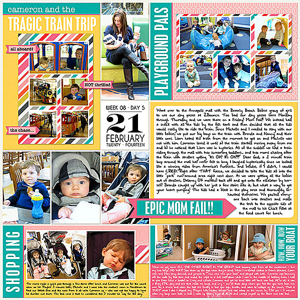 Project Life 2014 (Week 8, Day 5): Epic Mom Fail!