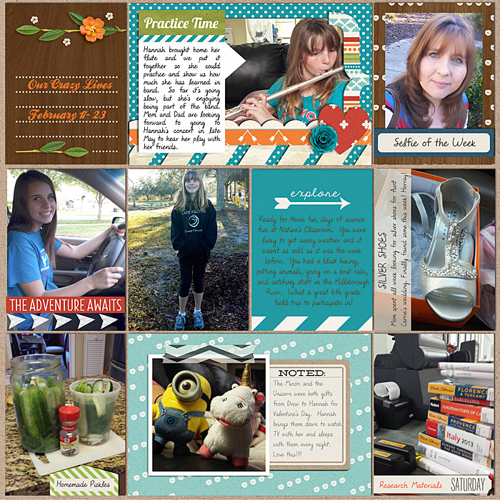 Project Life 2014 - Week 8 Left