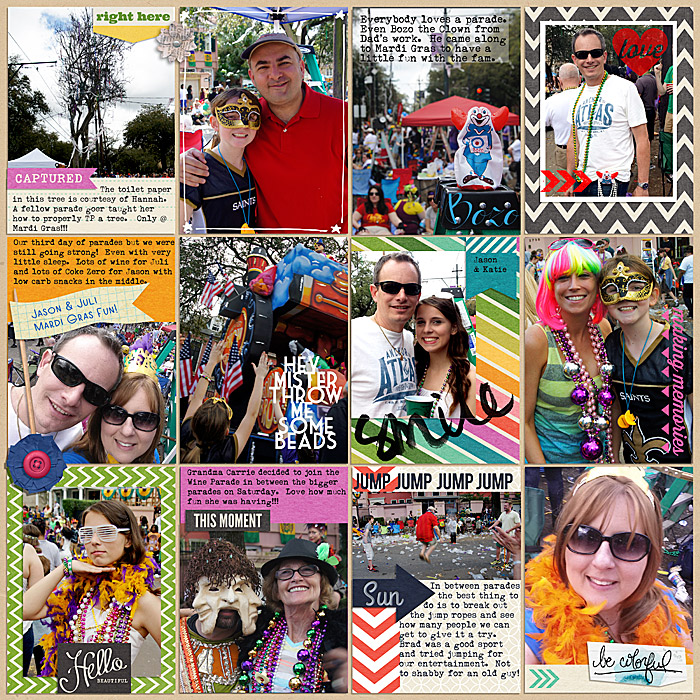 Project Life 2014 - Week 9.5 (Mardi Gras) Right