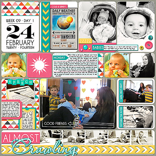 Project Life 2014 (Week 9, Day 1): Impromptu Playdate