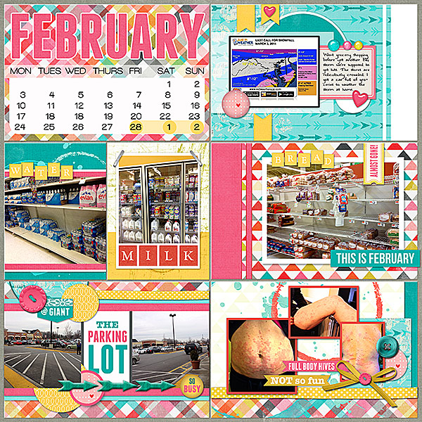 Project Life 2014 (Week 9, Days 5-7): Preparing for Snow