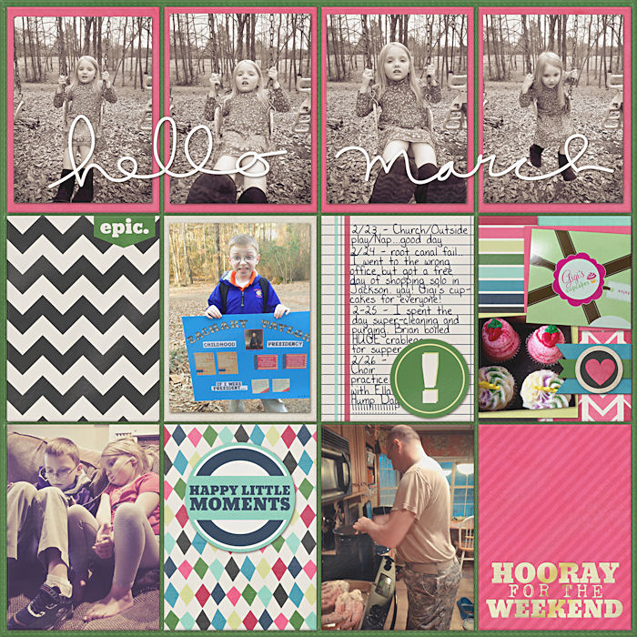 Project Life 2014 Week 9 Left