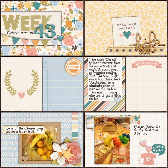 Project Life 2015 - Week 43 left