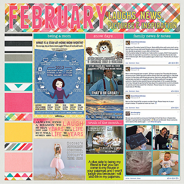 Project Life - February Review: Laughs, News, Pictures & Inspiration