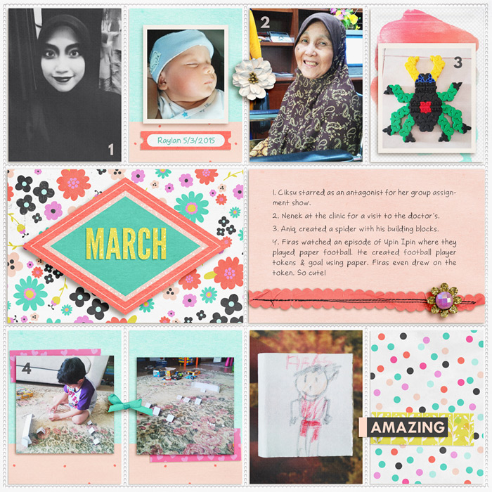 Project Life - March - Page 1