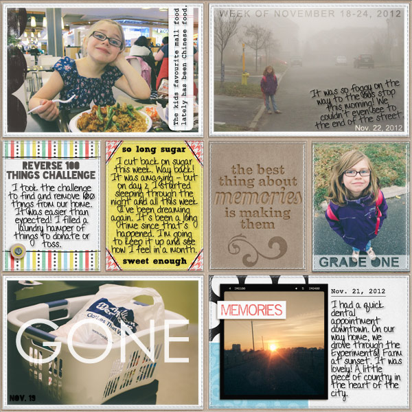 Project Life; Nov. 18-24 (left)
