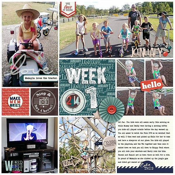 Project Life Week 1 - Left