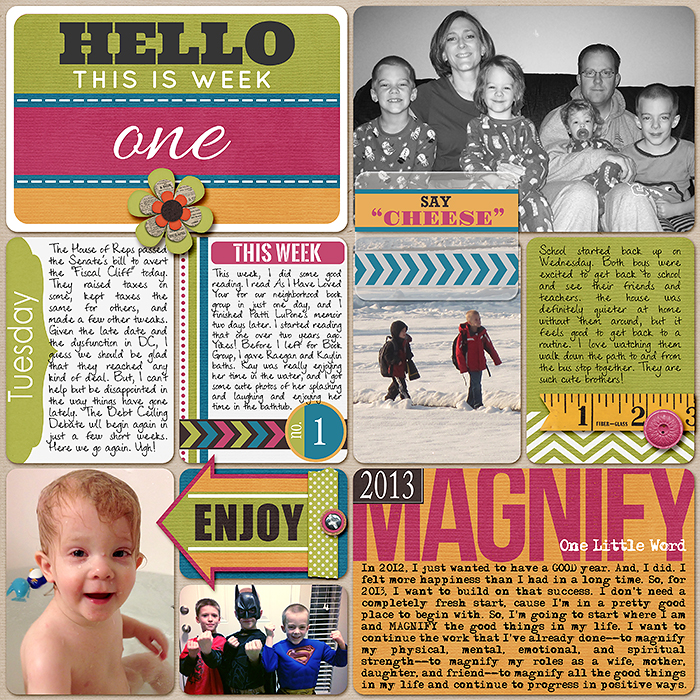 Project Life Week 1-Page 1