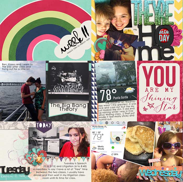 Project Life Week 11 Left