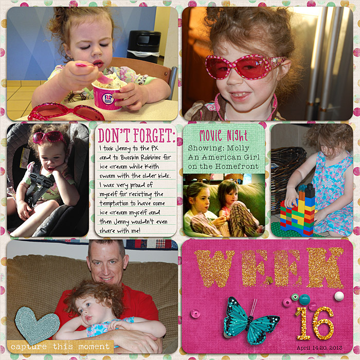 Project Life Week 16 - right